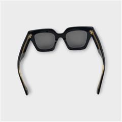 Fendi FE40101I 01A Women's Black Square Frame Sunglasses w/ Pouch
